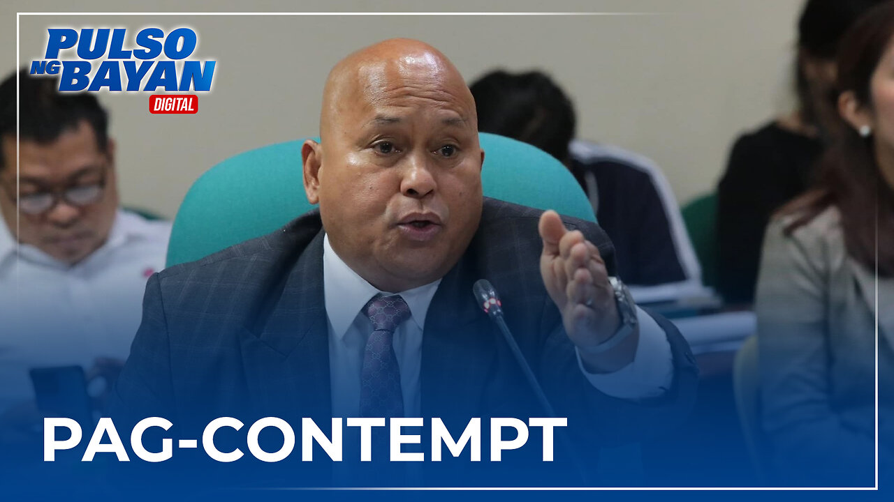 Sen. Bato Dela Rosa, dinepensahan ang pag-contempt sa mga resource person