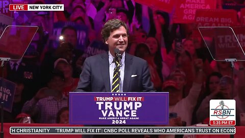 Tucker Carlson Delivers Remarks at Madison Square Garden Trump Rally