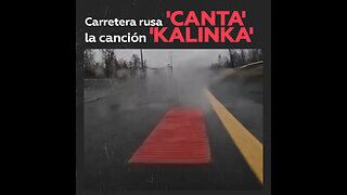 Marcas viales en autopista rusa reproducen la canción ‘Kalinka’