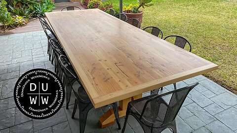 Adding an edge border to the GIANT outdoor table