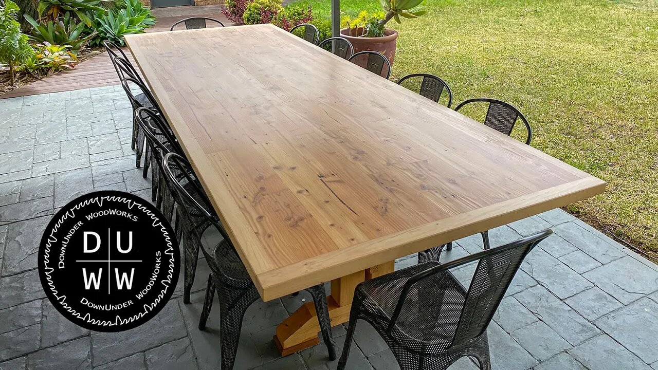 Adding an edge border to the GIANT outdoor table