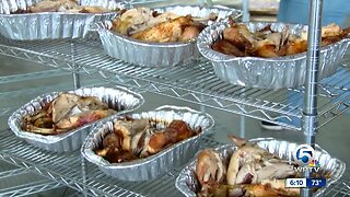 Big Heart Brigade of the Treasure Coast preparing Thanksgiving Day meals