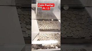 $5 Bonus Hole Coin Pusher Try Pt 13. #coinpusher #coinpusherjackpot #arcade