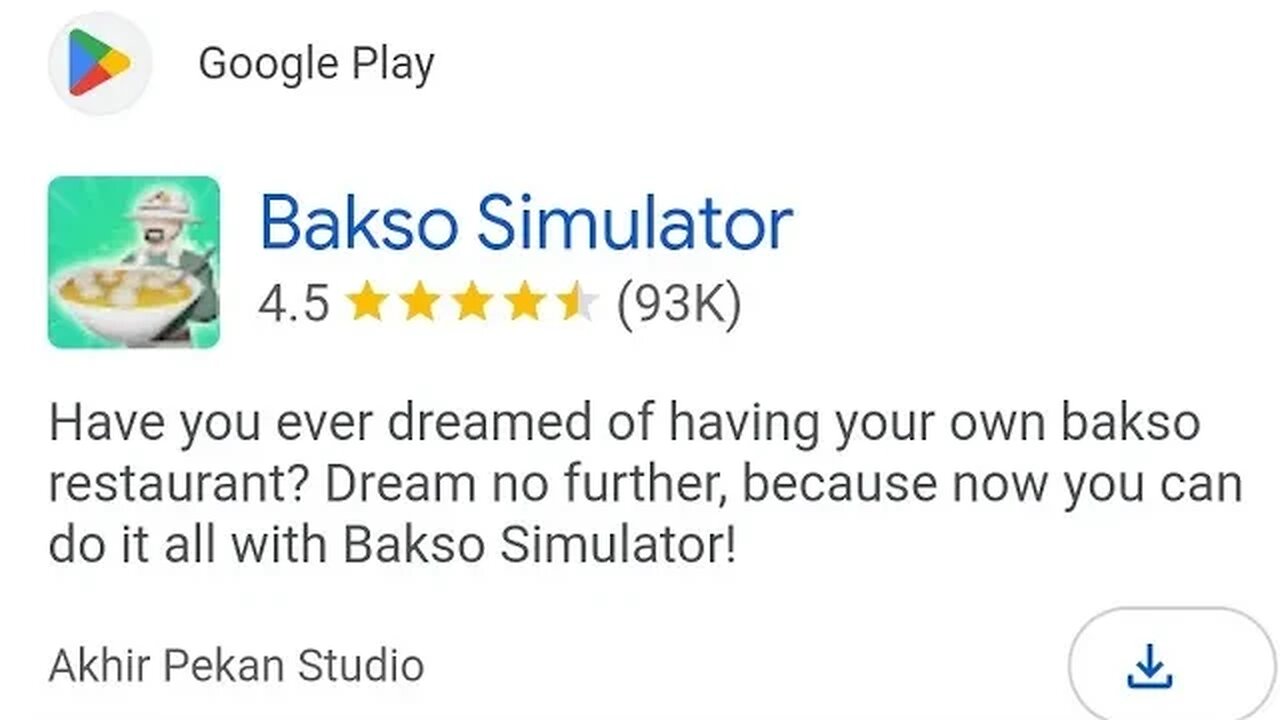 Bakso Simulator Indonesian Game