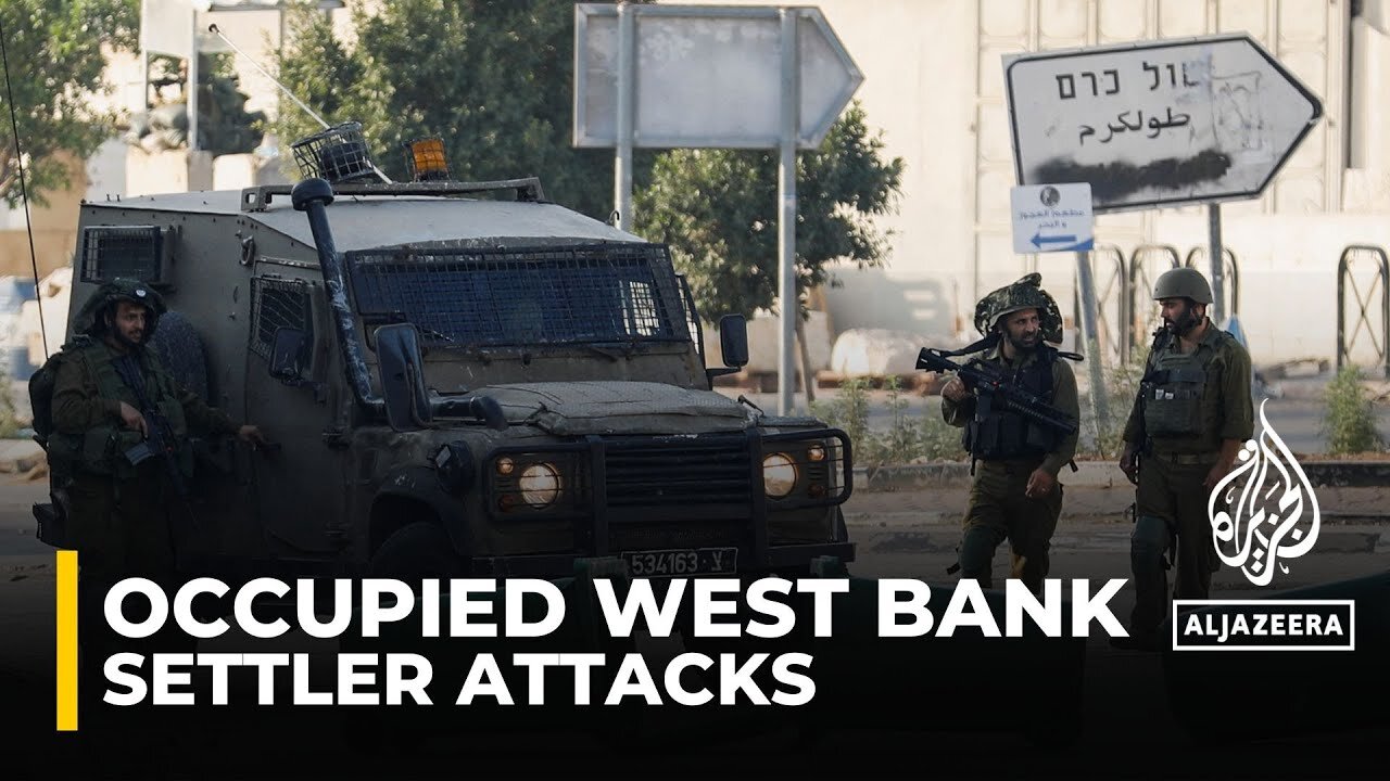 Israeli settlers have attacked Palestinians in the Occupied West Bank, burning homes and cars