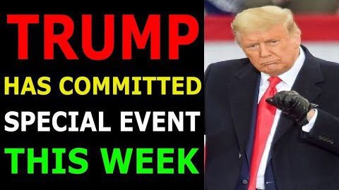 TRUMP HAS COMMITED A SPECIAL EVENT THIS WEEKEND