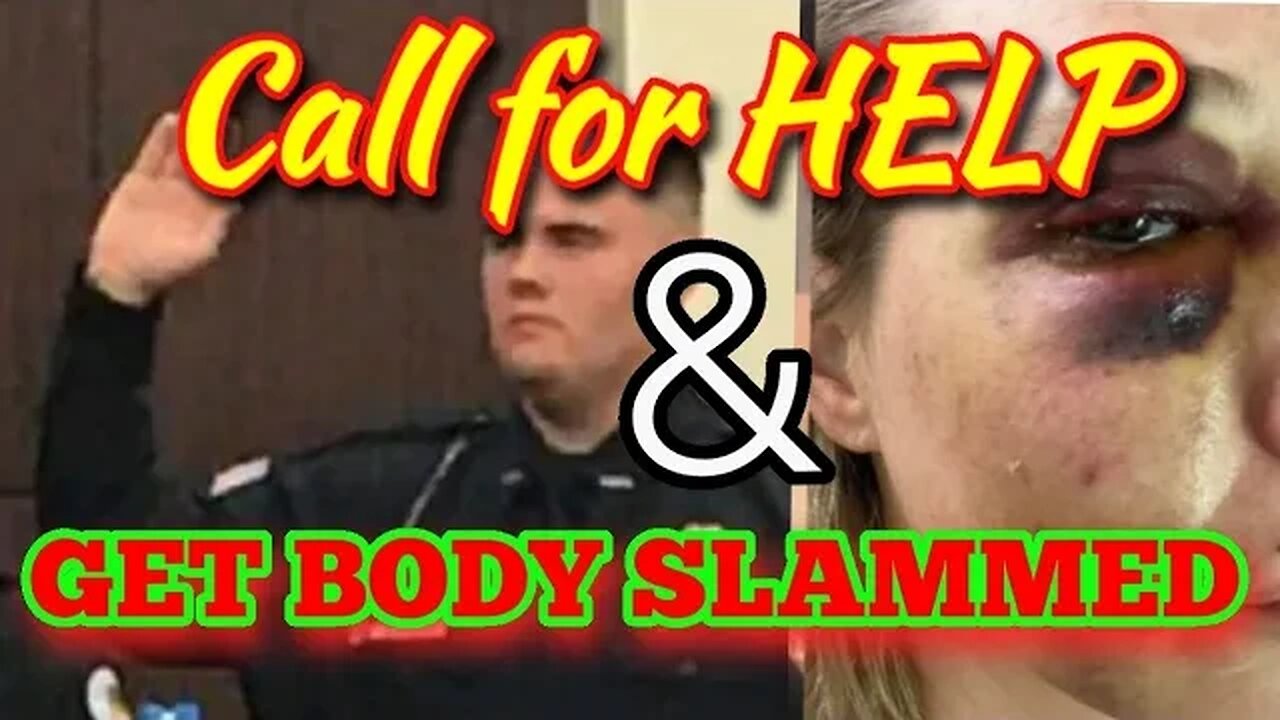 Oakwood GA officer Body Slams woman who called for help!