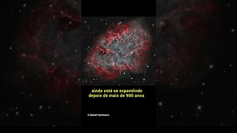 A expansão da nebulosa do Caranguejo ao longo dos anos