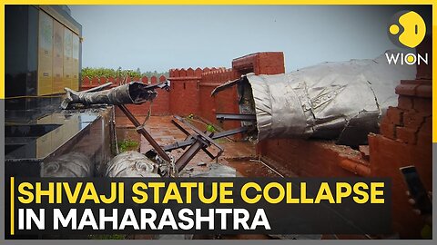 Maharashtra: 35-foot tall Shivaji statue collapses in Sindhudurg district | Latest News | WION