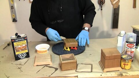 Finishing a One Piece Box - A woodworkweb.com woodworking video