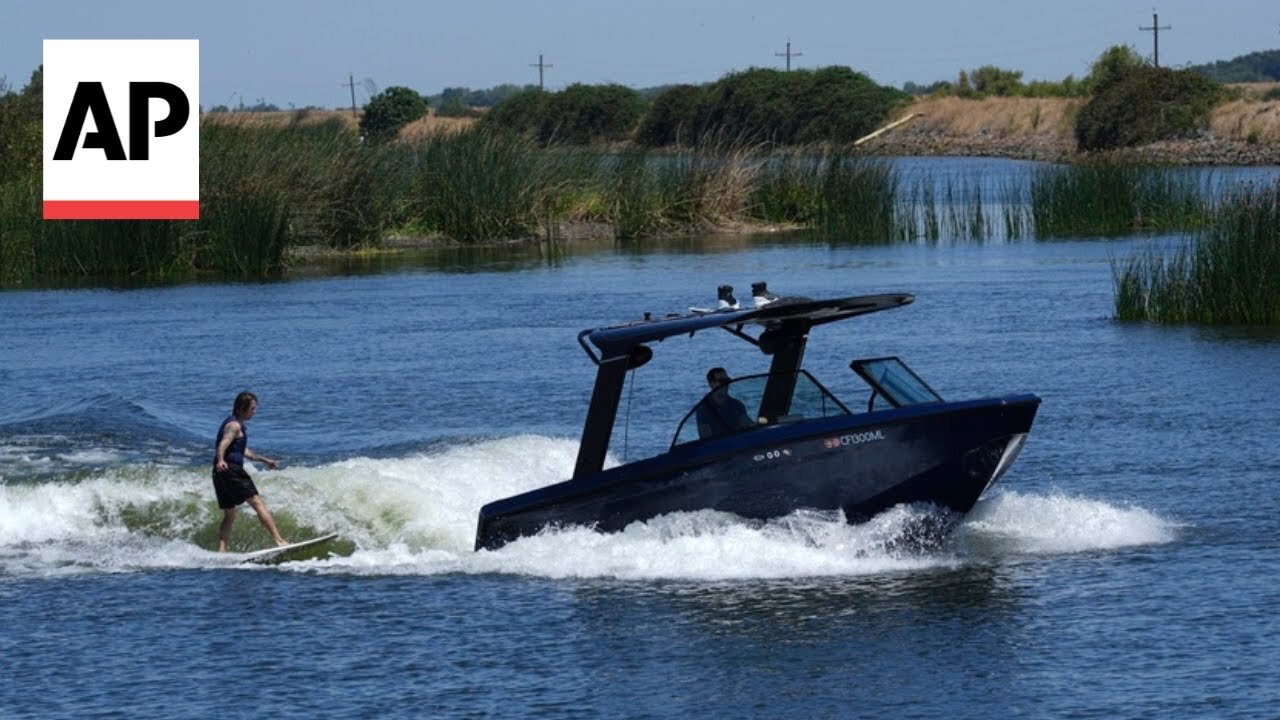 California startup makes waves with electric boat for water sports