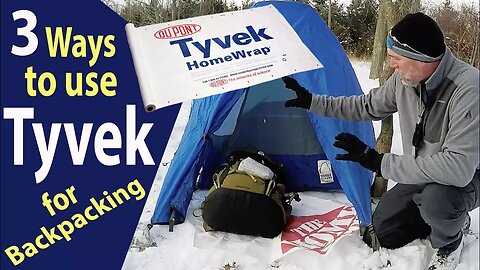 Tyvek for Backpacking Ground Cloth Cover (Winter Camping)