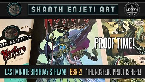 🔴 LIVE! Last Minute Birthday Stream! Nosfero Proof! Painting & Chat! SHANTH ENJETI ART!