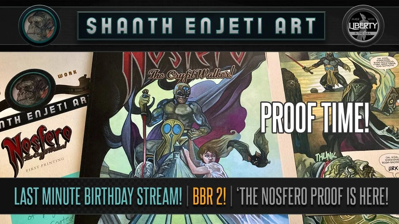 🔴 LIVE! Last Minute Birthday Stream! Nosfero Proof! Painting & Chat! SHANTH ENJETI ART!