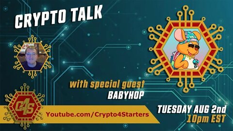 LIVE CRYPTO TALK AND AMA WITH BABYHOP AND SOME GIVEAWAYS!!