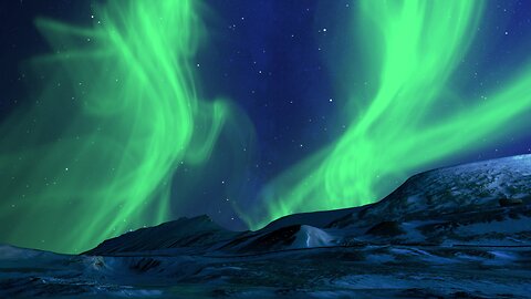 Beautiful Aurora Borealis lights