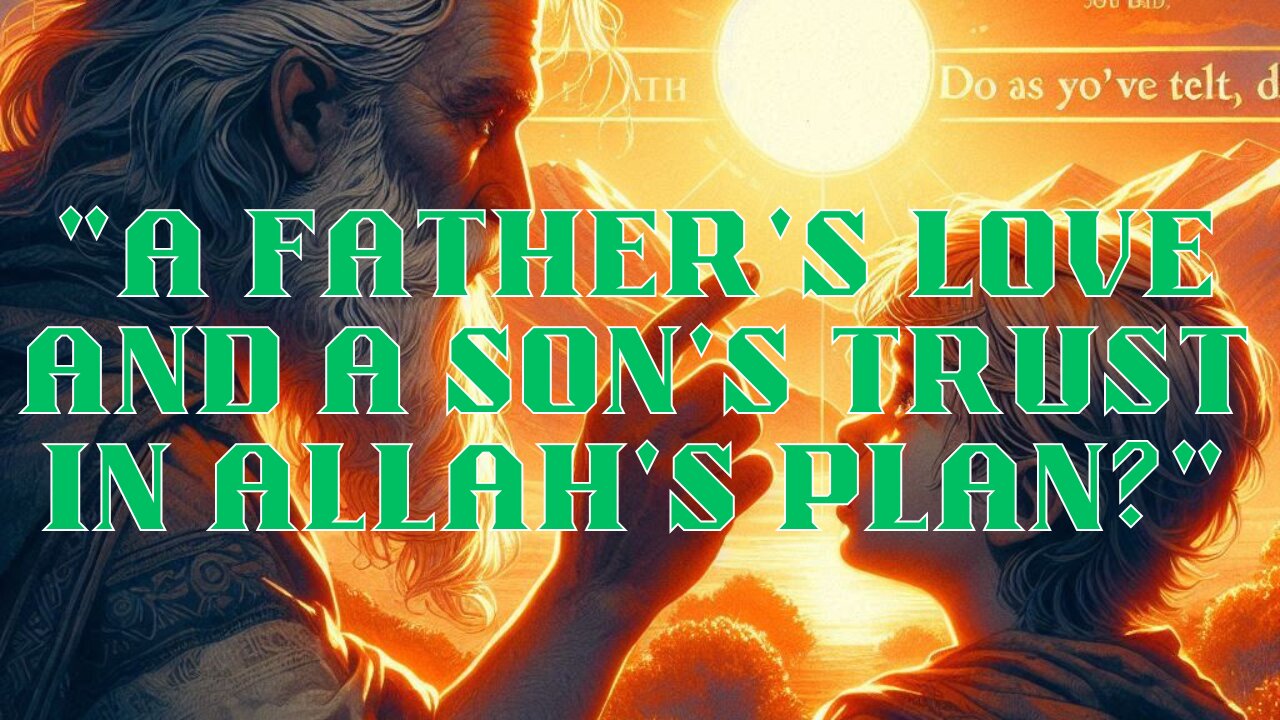 "A Father's LOVE and a Son's TRUST in Allah's Plan?"