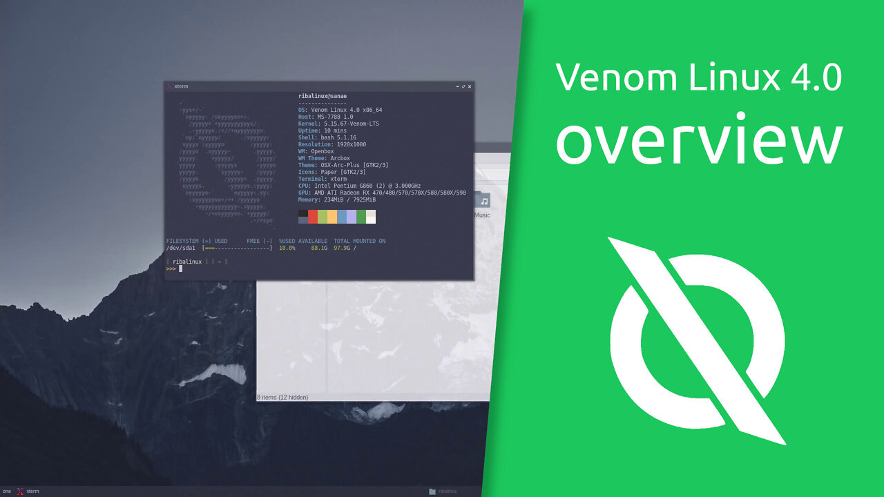 Venom Linux 4.0 overview | A lightweight source based distro for advanced Linux Users