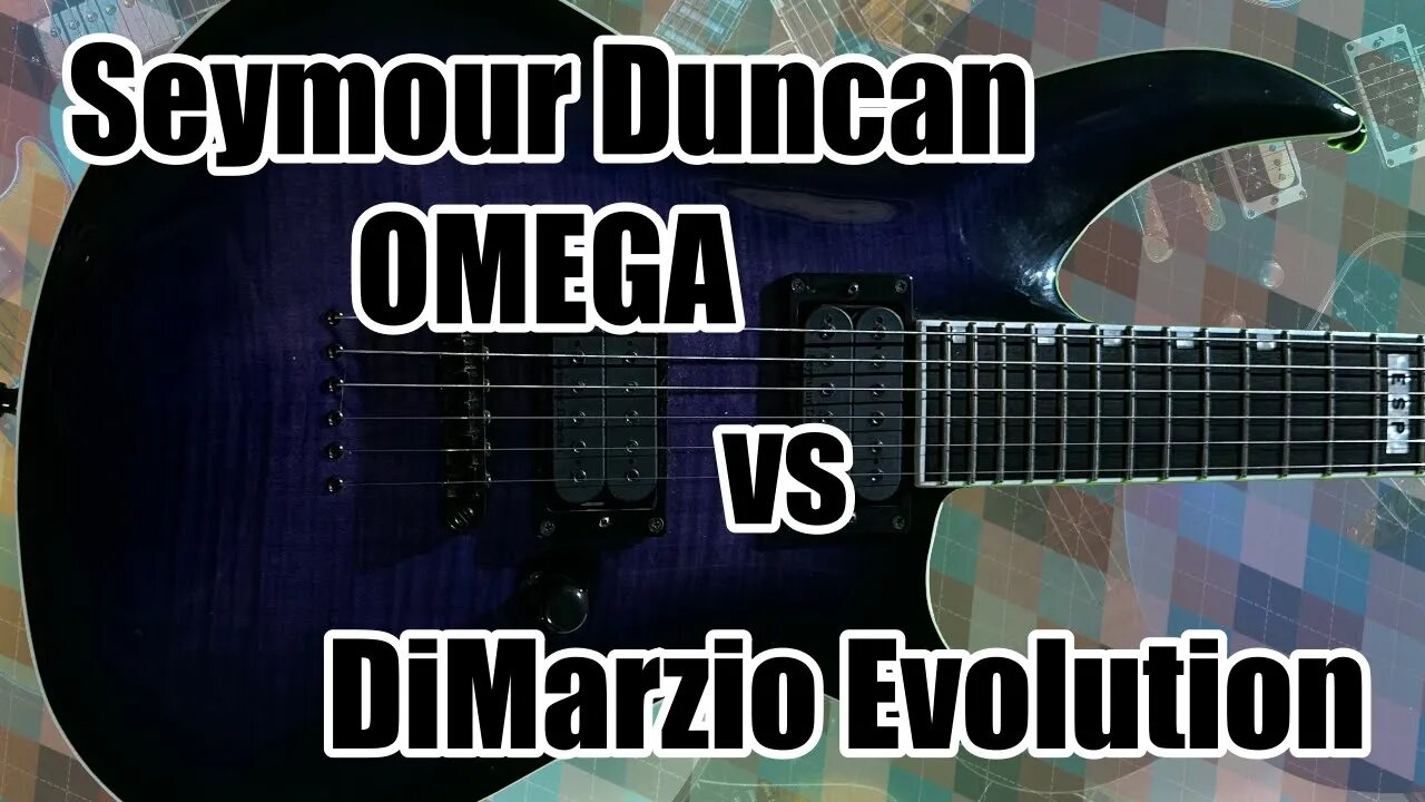 Esp: EII HORIZON III. Seymour Duncan omega vs Dimarzio evolution