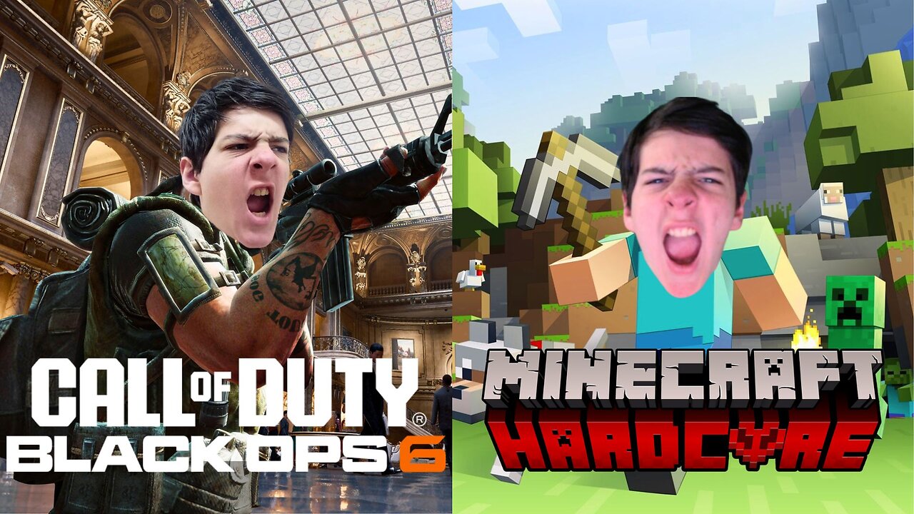 PLAYING CALL OF DUTY BLACK OPS 6 AND MINECRAFT HARDCORD MODE