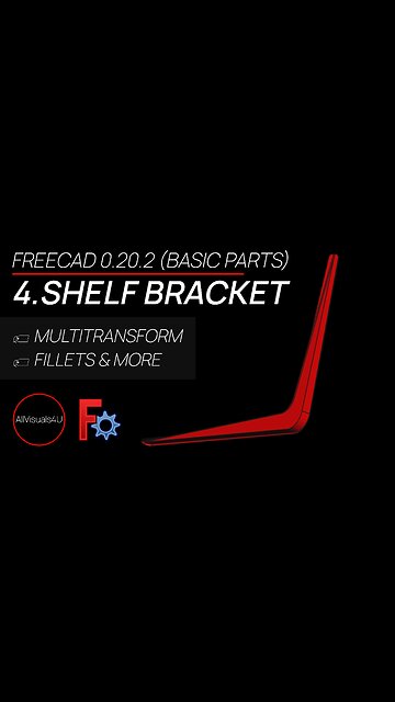 📚 Shelf Bracket Design - FreeCAD Part Design Tutorial - FreeCAD Tutorial YouTube