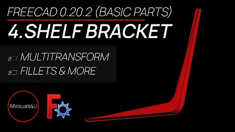 📚 Shelf Bracket Design - FreeCAD Part Design Tutorial - FreeCAD Tutorial YouTube