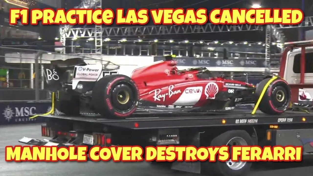 F1 Cancelled In Las Vegas As Course Damages Car In Practice