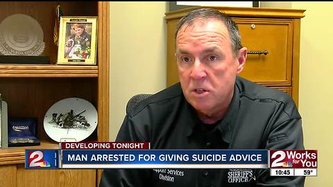 Man arrested for giving young family member suicide instructions