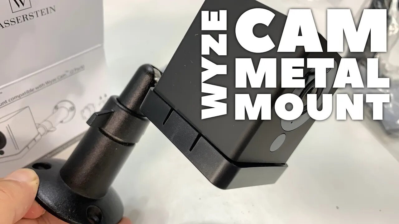 Wasserstein Adjustable Metal Mount for Wyze Cam Unboxing