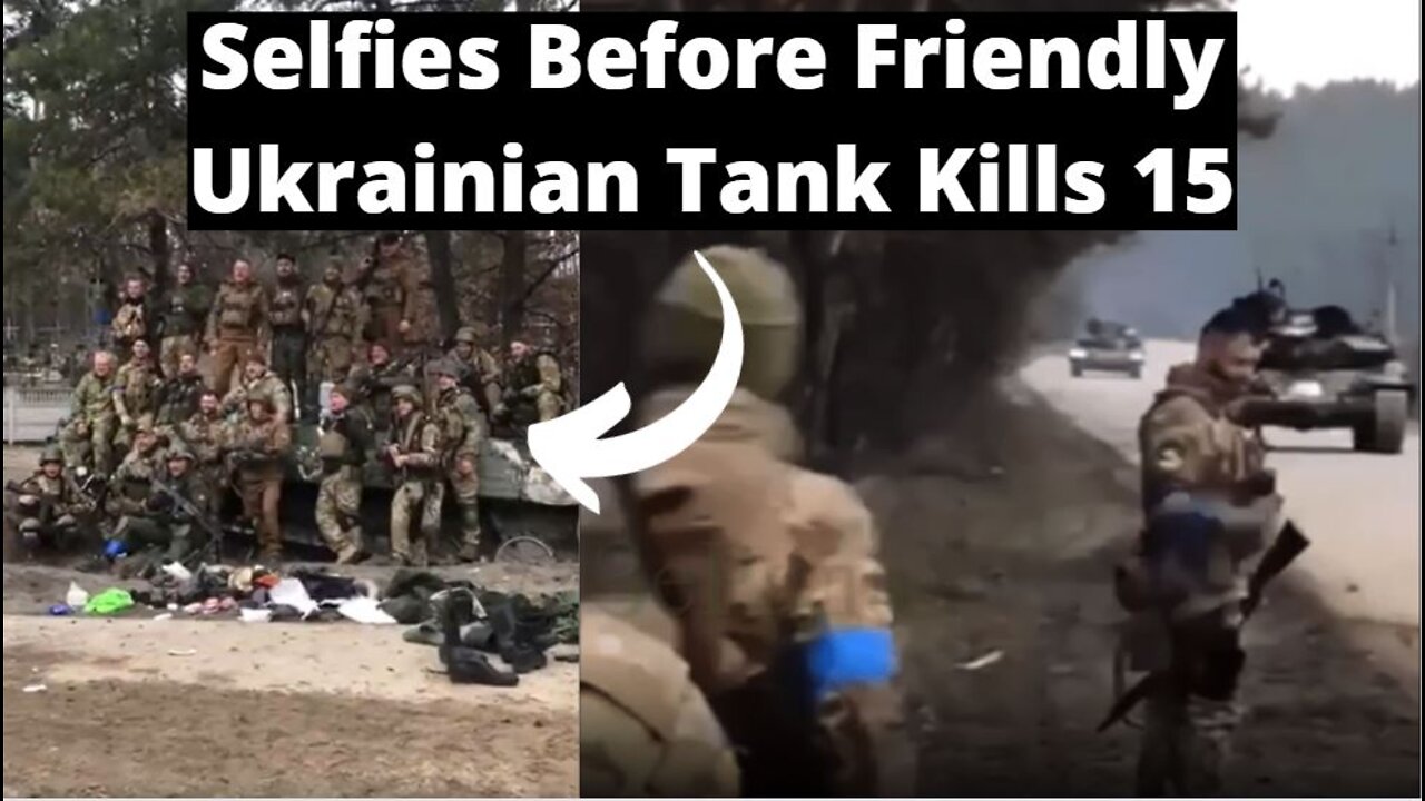 Ukrainian Tank Blows Up Own Troops In Friendly Fire