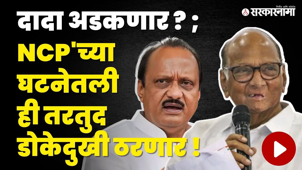 Sharad Pawar यांची खबरदारी Ajit Pawar यांना त्रासदायक| NCP constitution | Pawar dispute | Sarkarnama