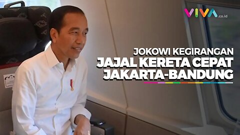 Momen Jokowi Jajal Kereta Cepat Jakarta-Bandung Hanya 28 Menit