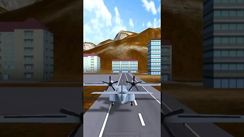 Trying to land PS-26 in the city (2) | Turboprop Flight Simulator #shorts