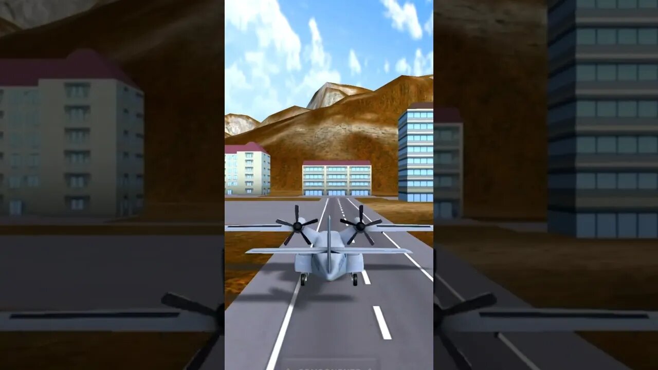 Trying to land PS-26 in the city (2) | Turboprop Flight Simulator #shorts