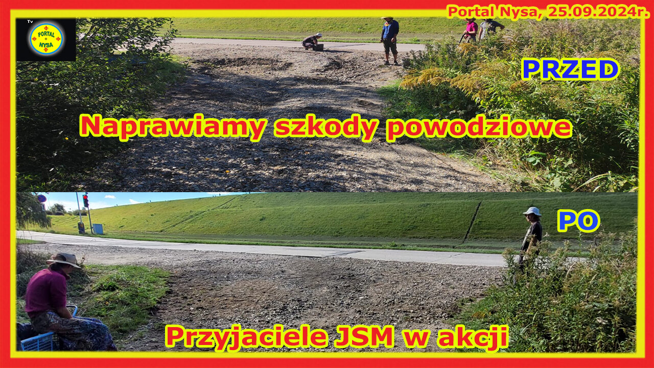 Naprawiamy szkody powodziowe Przyjaciele JSM w akcji