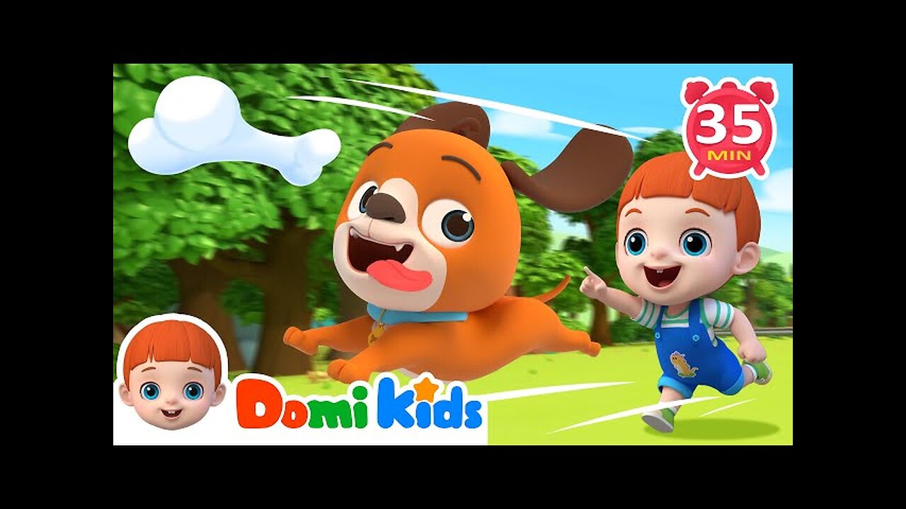 Puppy Bingo | Domi & Animal Firends | Animals For Kids | Nursery Rhymes