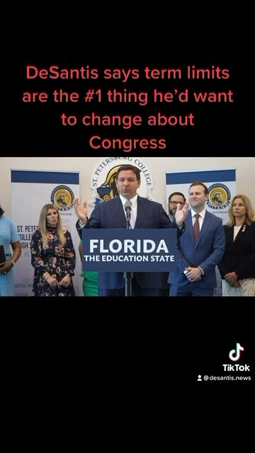 DeSantis is a big believer in term limits