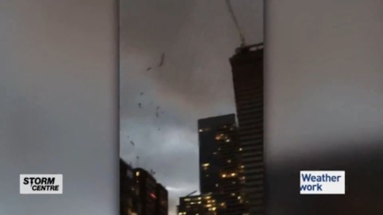 Debris swirls across the G.T.A., find out when the wind eases