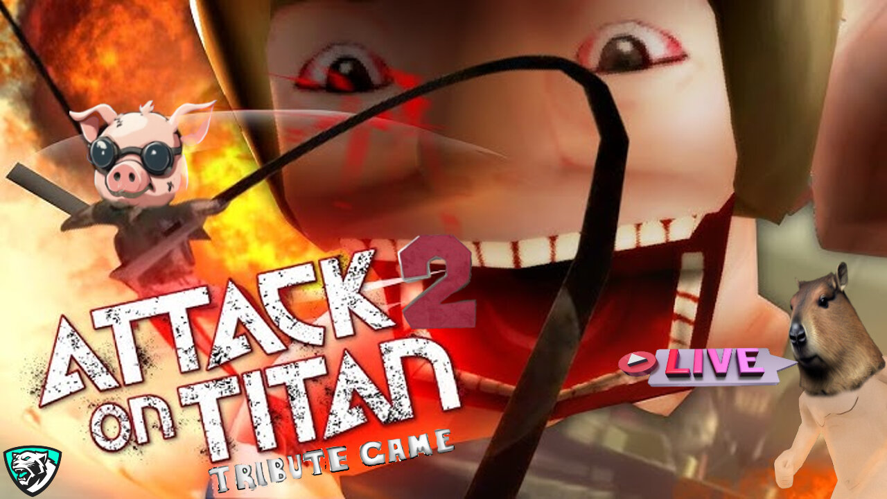 Playing The New attack on titan tribute game 2 with friends