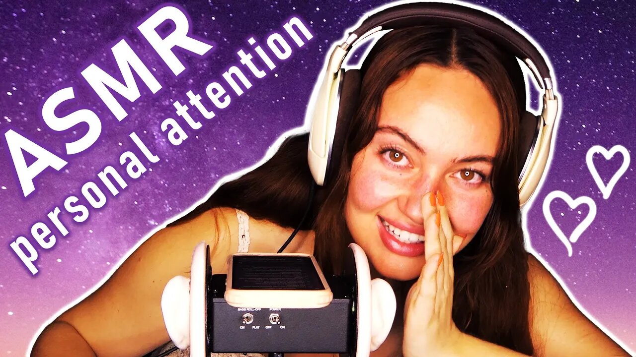 ASMR Whispering positive affirmations in your ear, Anna gives you personal attention to fall asleep