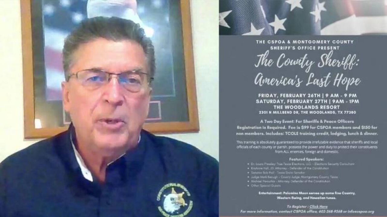 Sheriff Richard Mack Describes How Sheriffs Can Save Our Country