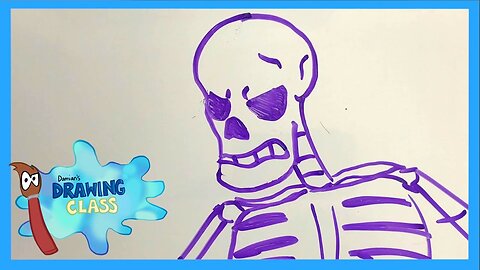 SKELETON + PUMPKIN | Damian's Drawing Class