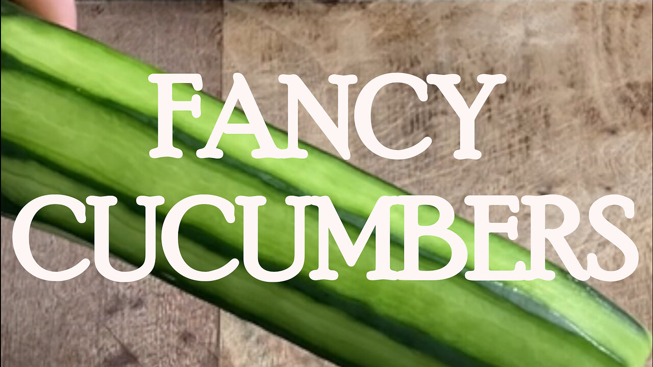 How to Cut Fancy Cucumbers