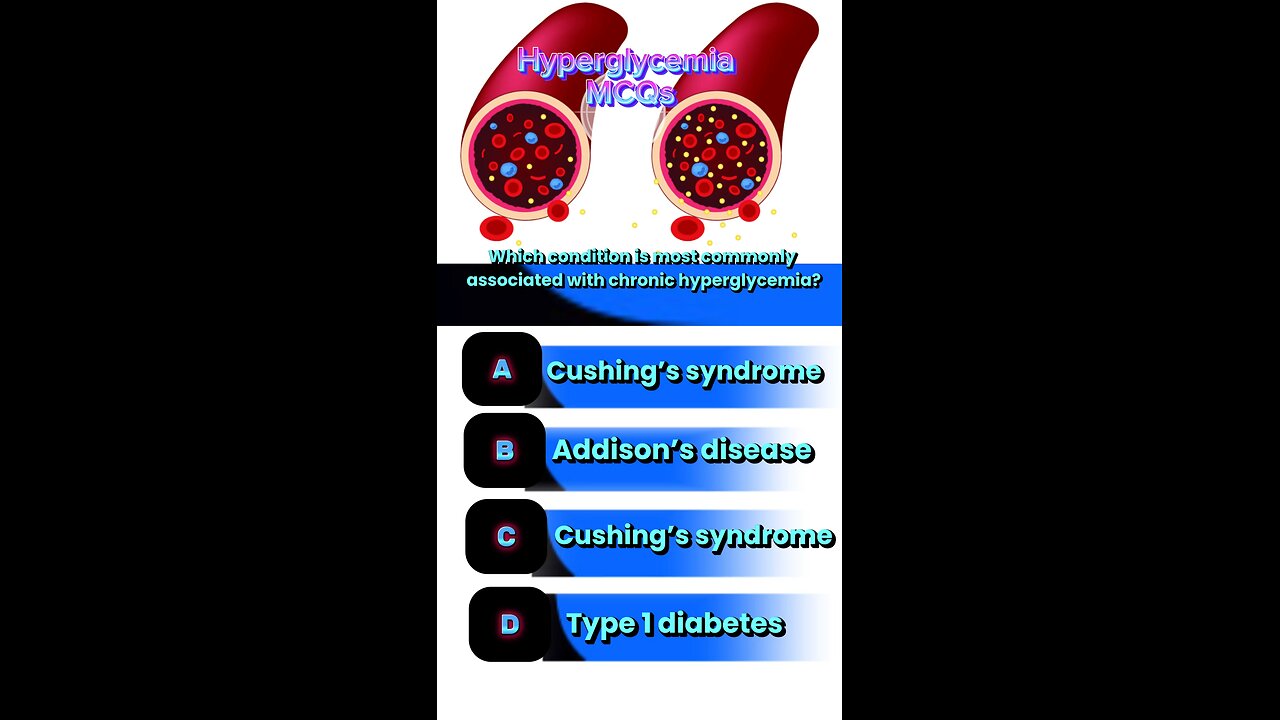 Hyperglycemia mcqs #bloodglucoselevels #sugur 🩸