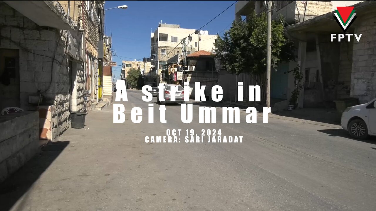 For the leader, a General strike in Beit Ummar north of Hebron in the West Bank of Palestine.