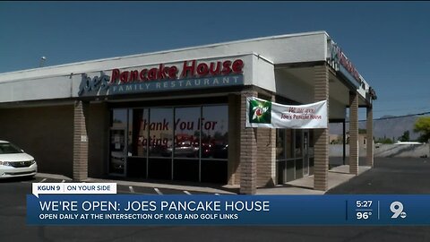 Joe's Pancake House still serving famous pancakes despite changes in age of COVID-19