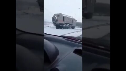 Longer video of destroyed Russian convoy