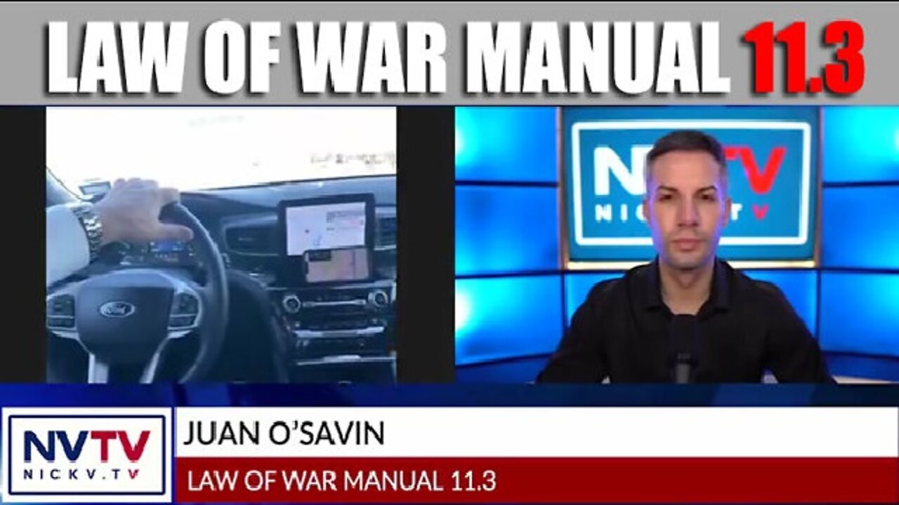 Juan O' Savin Discusses "Law Of War Manual 11.3" With Nicholas Veniamin