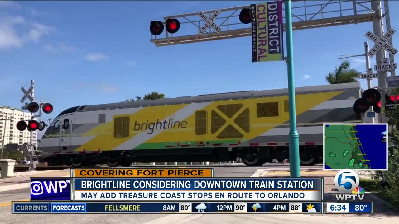 Brightline considers Fort Pierce train station