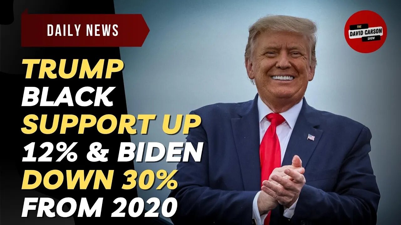 Trump Black Support Up 12% & Biden Down 30% From 2020